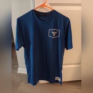 Like new Under Armour mens blue t shirt  (see photos for design on back) ad sm